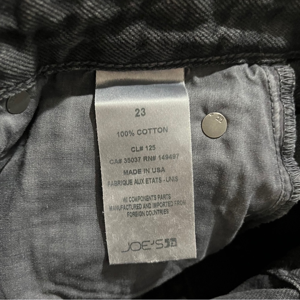 WeWoreWhat The Danielle Vintage Straight Jeans High Rise Size 23 Gray Button Fly - Picture 8 of 9